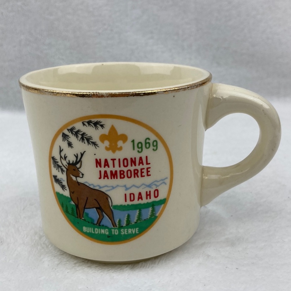 Vintage 1969 BSA National Jamboree Idaho Cream Mug 9 oz.